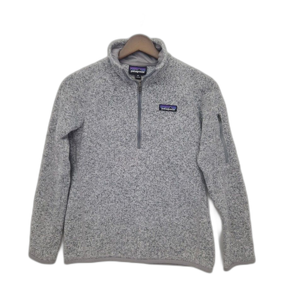 Patagonia Women's Better Sweater 1/4 Zip Gray Size XS
